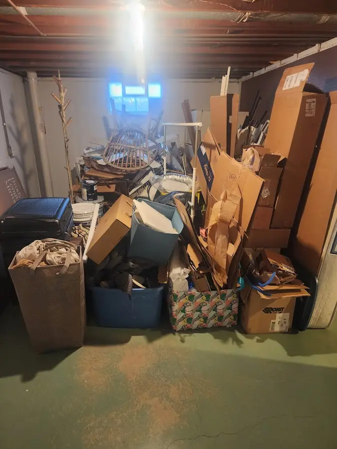 Roll-off dumpster container at job site for Construction Dumpster Rental in Woodlawn